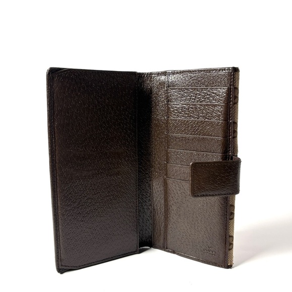 Vintage Gucci GG Monogram Clutch – Beige Canvas Logo Pouch - Picture 7 of 11